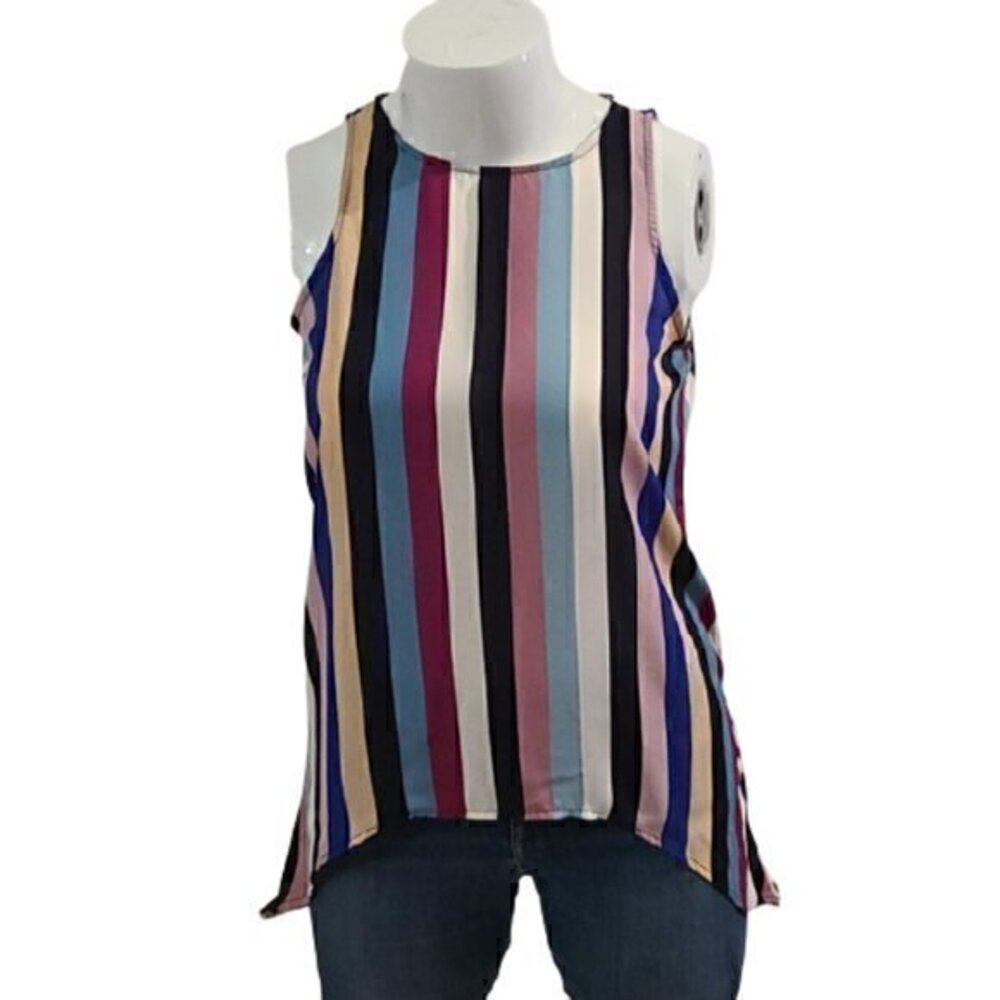 [Rachel Rachel Roy] Striped Tunic Tank Top - Sz M